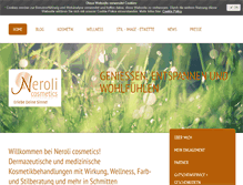 Tablet Screenshot of neroli-cosmetics.de